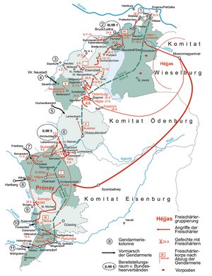 Operationen der Insurgenten1921. (Grafik: Jörg Aschenbrenner)