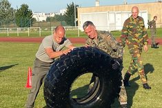 Der gemeinsame Sport festigt den Teamgeist und die körperliche Einsatzbereitschaft. (Foto: Eurocorps)