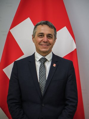 Ignazio Cassis war 2022 der amtierende Bundespräsident der Schweiz. (Foto: VBS)
