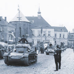 Parade der Deutschen Wehrmacht, unter anderem mit Panzerkampfwagen 1, im Zuge der Annexion des Sudetenlandes 1938. (Foto: Bundesarchiv, Bild 146-2006-0020/CC-BY-SA 3.0)