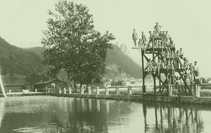 Hier lernten in der Zwischenkriegszeit viele Soldaten schwimmen. In den 1930er Jahren wurde es Pflicht für alle Soldaten, das Freischwimmerabzeichen zu erwerben. (Bild: Archiv Rauchenbichler)