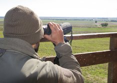 Grenzraumüberwachung mit einem Spektiv. (Foto: RedTD/Gerold Keusch)