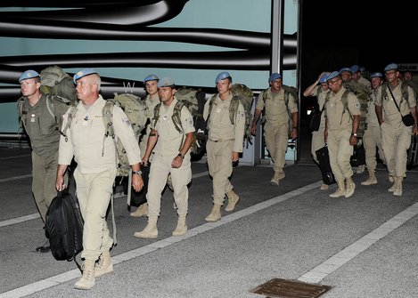 Die Soldaten des Kontingentes treffen in Wien Schwechat ein. (Foto: Minich)