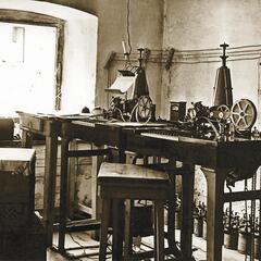 Eine Telegraphenapparat in einer Divisionszentrale. (Foto: Archiv/Ortner)