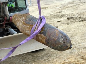 Bergung einer Fliegerbombe aus dem Zweiten Weltkrieg. (Foto: Bundesheer/Wolfgang Korner)