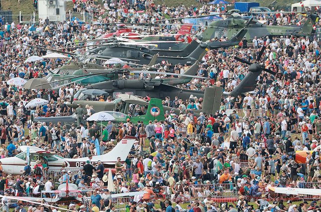 Das Static Display auf dem Gelände des Fliegerhorstes in Zeltweg. (Foto: Bundesheer/Wolfgang Grebien)