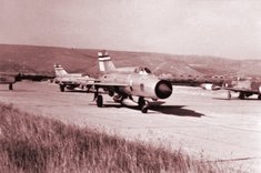 Eine MiG-21 während einer Übung in Ortijes. (Foto: Archiv Martinovic)