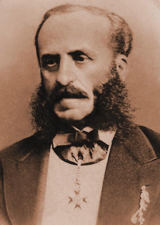Fregattenkapitän Giovanni B. Luppis von Rammer etwa um 1870. (Foto: Technisches Museum, Wien)