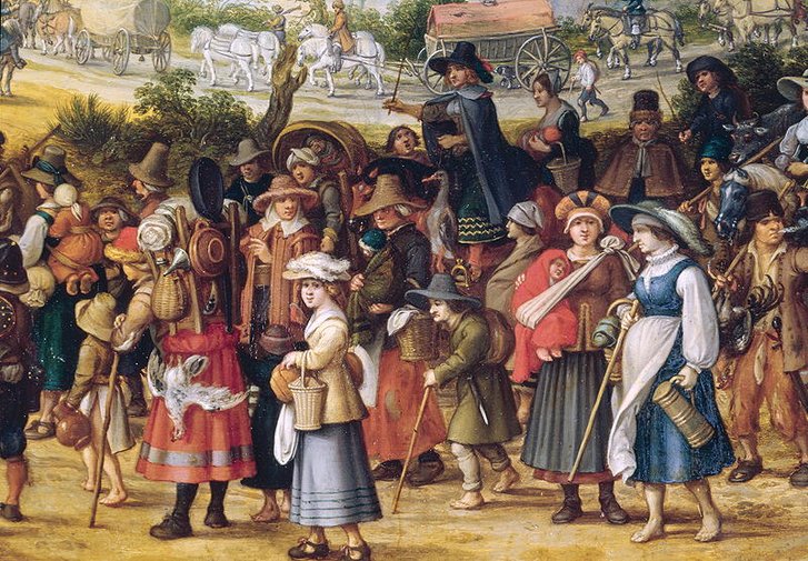 Landsknechte-Tross im Dreißigjährigen Krieg. (Gemälde: Sebastiaen Vrancx/Gemeinfrei)