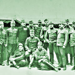 Stabsunteroffiziere des DR im Oktober 1917. (Foto: Archiv Hausdorf)