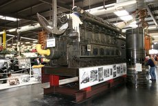 Der Motor der "U-18" im Technikmuseum Sinsheim. (Foto: Technikmuseum Sinsheim)