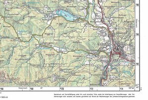 ÖMK50 M1987/1989: Kartenausschnitt aus der Österreichischen Militärkarte 6810/78 Mariazell, herausgegeben vom BEV 1983, Ausführung Bundesmeldenetz. (Karte: Bundesamt für Eich- und Vermessungswesen)