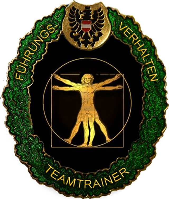 Verwendungsabzeichen "Führungsverhalten Teamtrainer". (Grafik: Bundesheer)