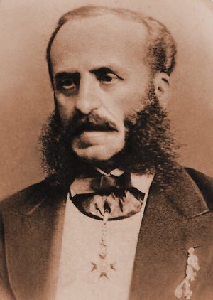 Fregattenkapitän Giovanni B. Luppis von Rammer etwa um 1870. (Foto: Technisches Museum, Wien)