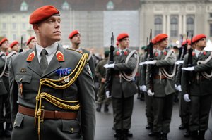 Ehrenkompanie des Gardebataillons. (Foto: Bundesheer/Flora Scheibenbauer)