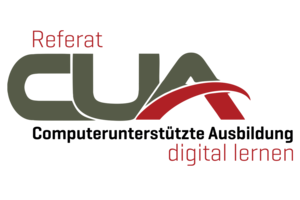Logo des Referates Computerunterstützte Ausbildung der Entwicklungsabteilung an der Theresianischen Militärakademie. (Grafik: Referat CUA)