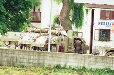 Schützenpanzer der JVA an der Grenze. (Foto: Bundesheer)