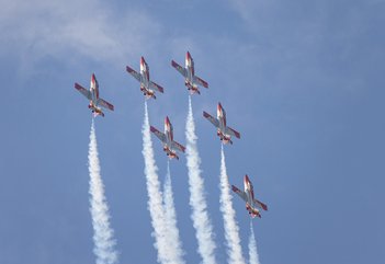 Die Patrulla Águila aus Spanien. (Foto: Bundesheer/Daniel Trippolt)