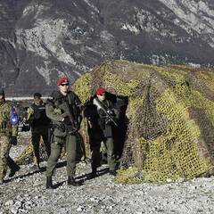 Gemeinsame Ausbildung mit österreichischen und slowenischen Militärpolizisten. (Foto: MLF PO)