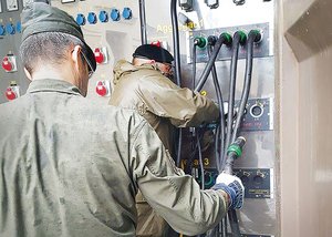 Ausbildung an den bereits vorhandenen Energieinseln an der Heereslogistikschule. (Foto: Bundesheer/Franz Fromwald)