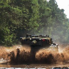 Die Watfähigkeit beträgt etwa 1,2 Meter. (Foto: Bundesheer/PzB14)