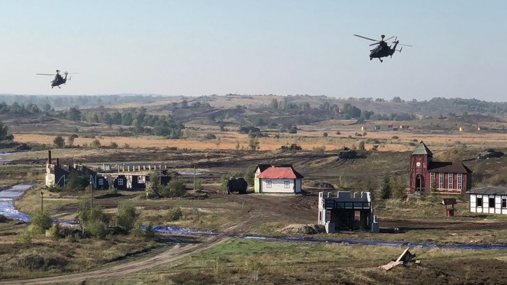 Zusammenwirken mit dem Unterstützungshubschrauber „Tiger“. (Foto: Deutscher Heeresverbindungsstab im BMLV)