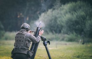 Der schwere Granatwerfer 86 im Einsatz. (Foto: Bundesheer/Daniel Trippolt)
