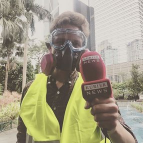 2017 berichtete Armin Arbeiter von den Protesten aus Hongkong. (Foto: Jürg Christandl)