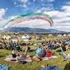 Ein Highlight für viele Besucher: Die Kunstflugstaffel Frecce Tricolori. (Foto: Bundesheer)