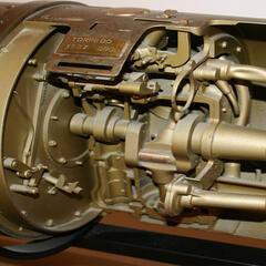 Schnitt durch den 3 Zylinder-Sternmotor. (Foto: Marine Museum Split)