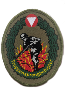 Verwendungsabzeichen für  den Truppensprengbefugten. (Foto: Bundesheer)