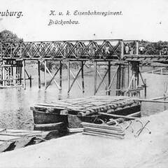 Postkarte des österreichischen Eisenbahnregiments, das in Korneuburg stationiert war. (Foto: Archiv Pöcher)