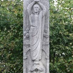 Denkmal für den heiligen Florian auf der Westseite der Ennsbrücke. (Foto: RedTD/Gerold Keusch)