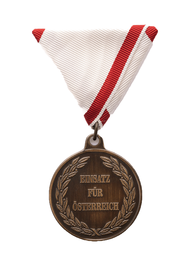 Einsatzmedaille lit. c Vorderseite (Foto: Peter Steiner)