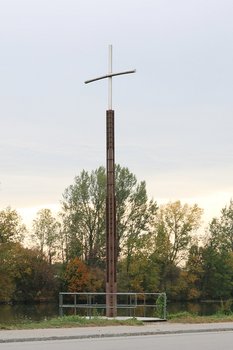 Denkmal für den heiligen Florian am Westufer der Enns. (Foto: RedTD/Gerold Keusch)