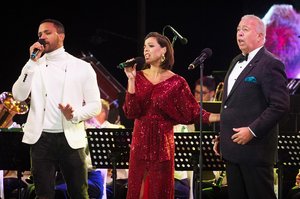 Cesár Sampson, Marjan Shaki und Herbert Lippert. (Foto: Bundesheer)