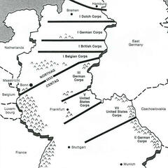 Zuständigkeiten der NATO-Kräfte in der BRD in den 1980er-Jahren. (Foto: Autor/gemeinfrei)