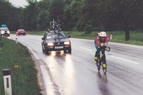 Luis auf der Strecke im Regen. (Foto: Archiv Wildpanner)