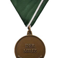 Milizmedaille Vorderseite (Foto: Peter Steiner)