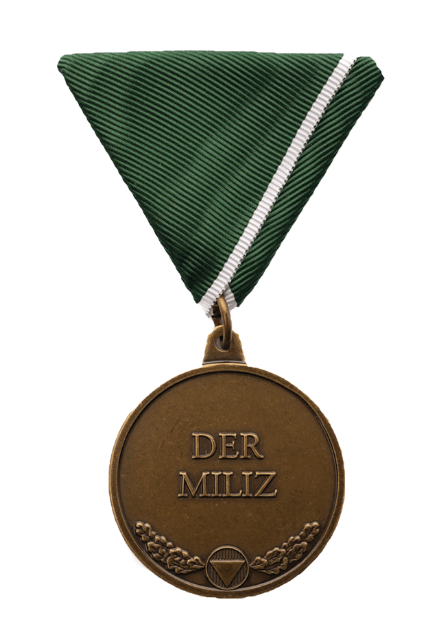 Milizmedaille Vorderseite (Foto: Peter Steiner)