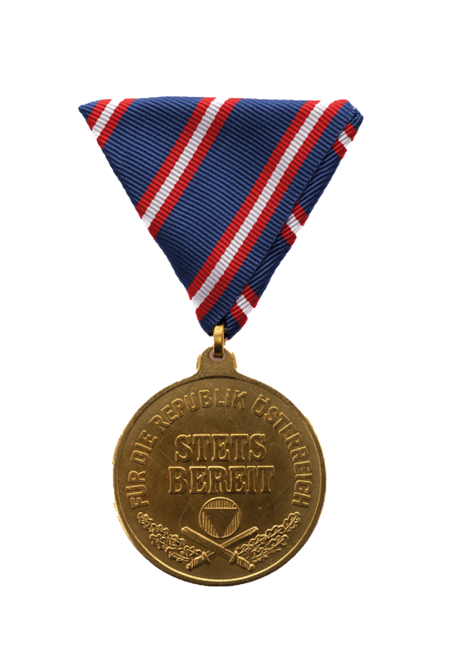 Die Wehrdiensterinnerungsmedaille in Gold. (Foto: Peter Steiner)