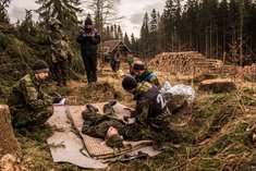 Erste Hilfe und Verwundetenversorgung waren ebenfalls Teile des Bewerbes. (Foto: Tschechische Armee)