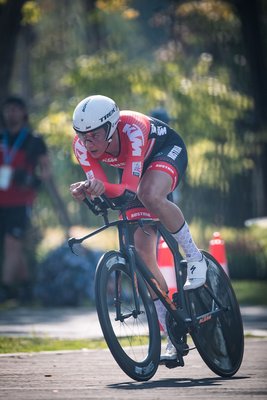 Florian Gamper auf seiner Fahrt zur Silbermedaille. (Foto: HBF/Daniel Trippolt)