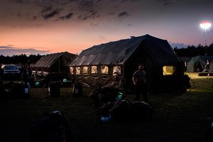 Zelt-Unterkunft in der Operationsbasis. (Foto: KdoABCAbw&ABCAbwS)