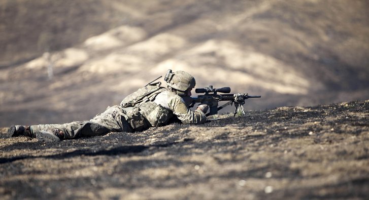U.S. Army Ranger während eines Scharfschießens. (Foto: U.S. Department of Defence/Sean Carlos; gemeinfrei)