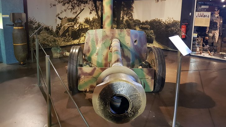 Deutsche 7,5-cm-Panzerabwehrkanone 40 (PaK 40). Sie war das meist eingesetzte Panzerabwehrgeschütz der Werhmacht. (Foto: RedTD/Nikischer)