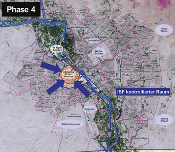 Phase 4: Inbesitznahme der Altstadt. (Grafik: Rizzardi, Hintergrund: Maximilian Dörrbecker (Chumwa), CC BY-SA 3.0)