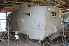 Die ersten deutsche Panzer A7V kamen 1917 zum Einsatz. (Foto: M. Barthou)