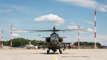 Ein US-Hubschrauber am Flughafen Linz-Hörsching. (Foto: Bundesheer/Kommando Luftstreitkräfte)