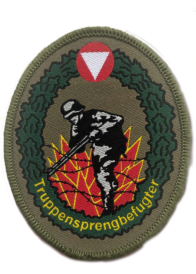 Verwendungsabzeichen für den Truppensprengbefugten. (Foto: Bundesheer)